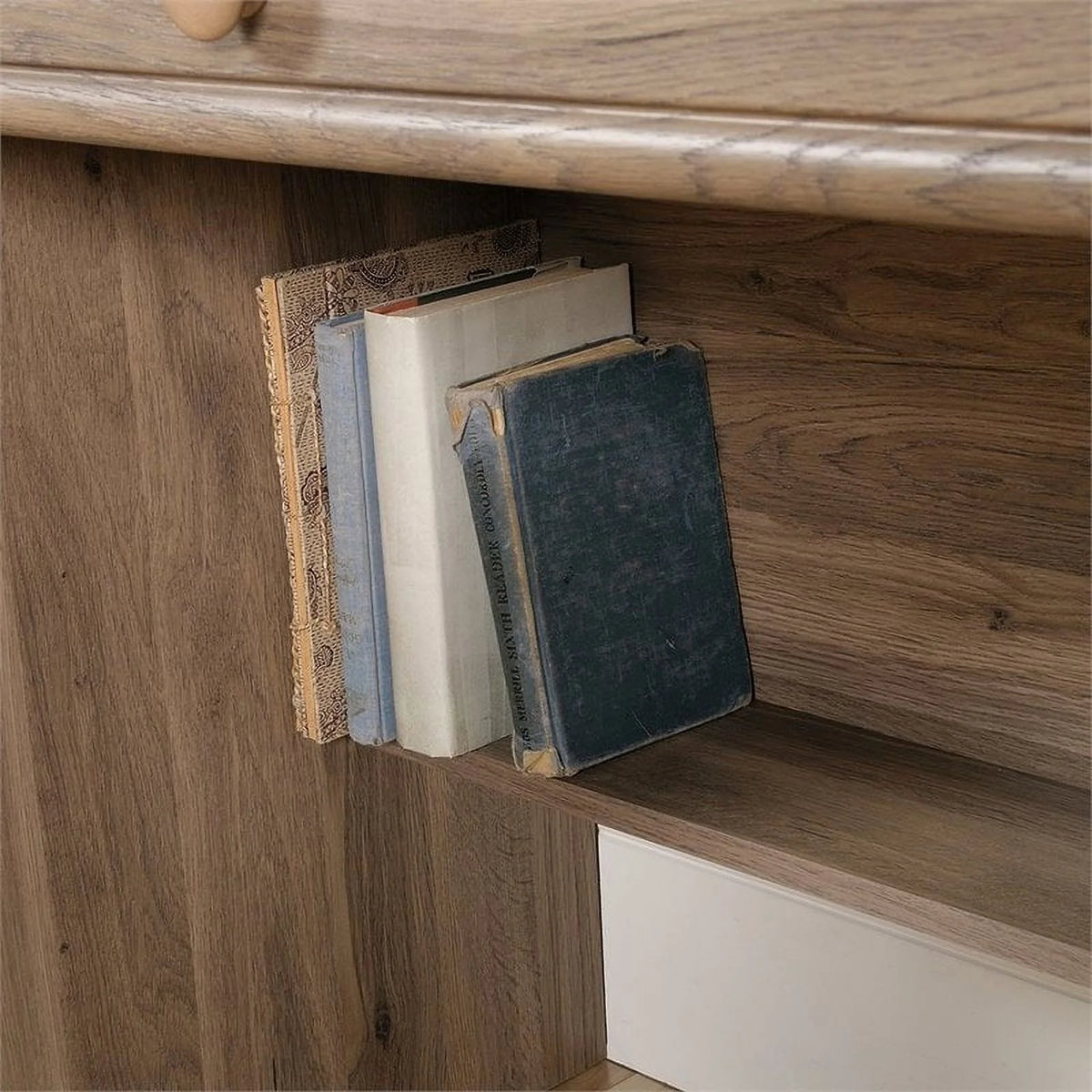 Engineered Wood Computer Desk in Salt Oak P43003