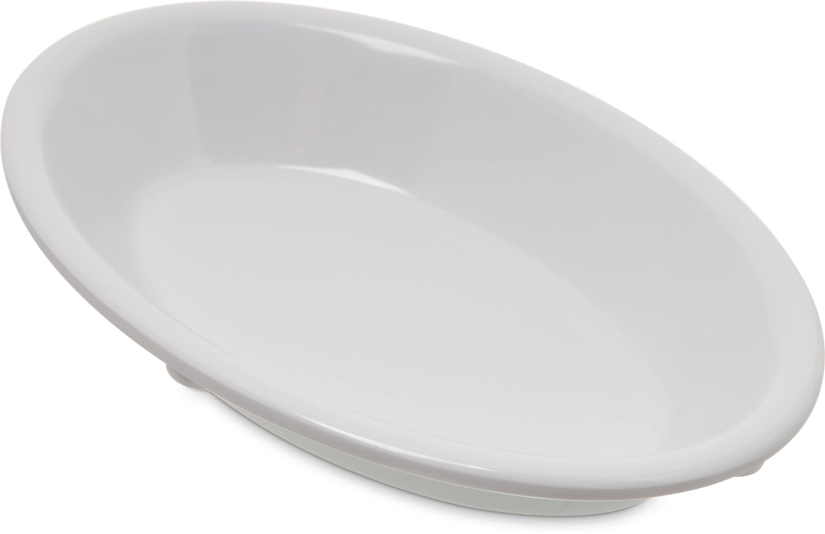 White Melamine Oval Fruit Bowl L240027