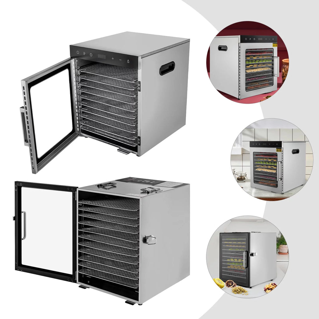 10 Trays Stainless Steel Electric Food Dehydrator F1277
