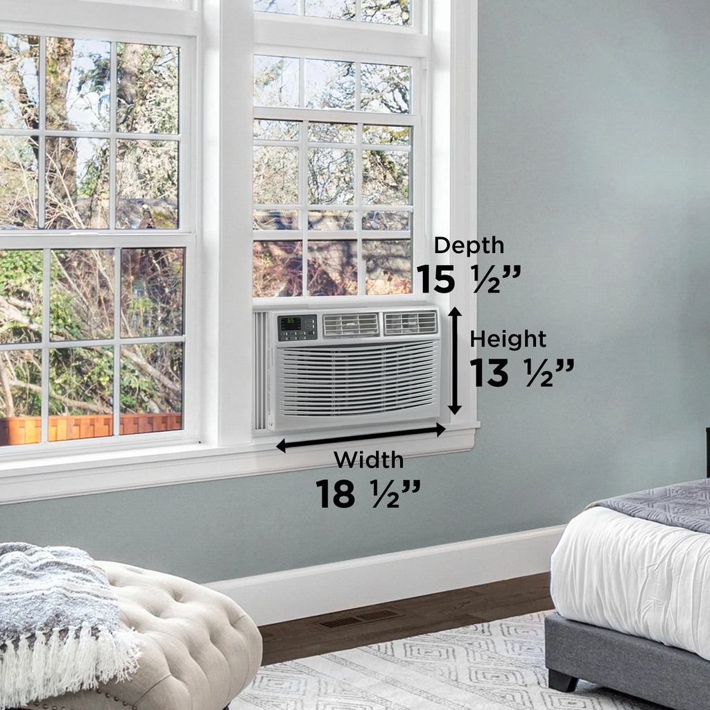 8,000 BTU White Window Air Conditioner S40858