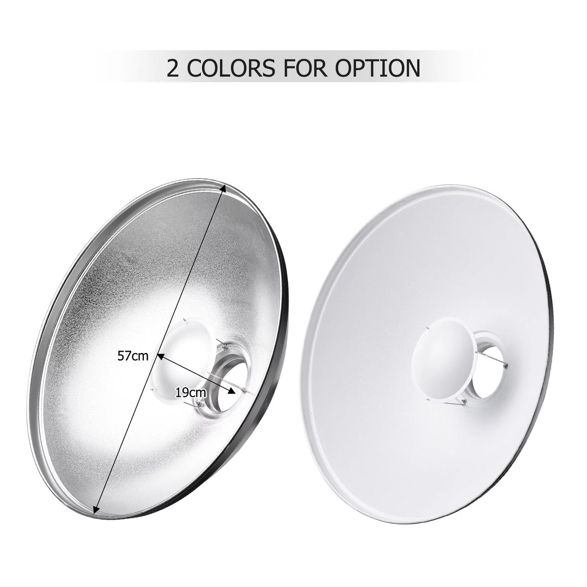 22 Inch Beauty Dish Reflector Diffuser with Honeycomb for Bowens Mount X936281