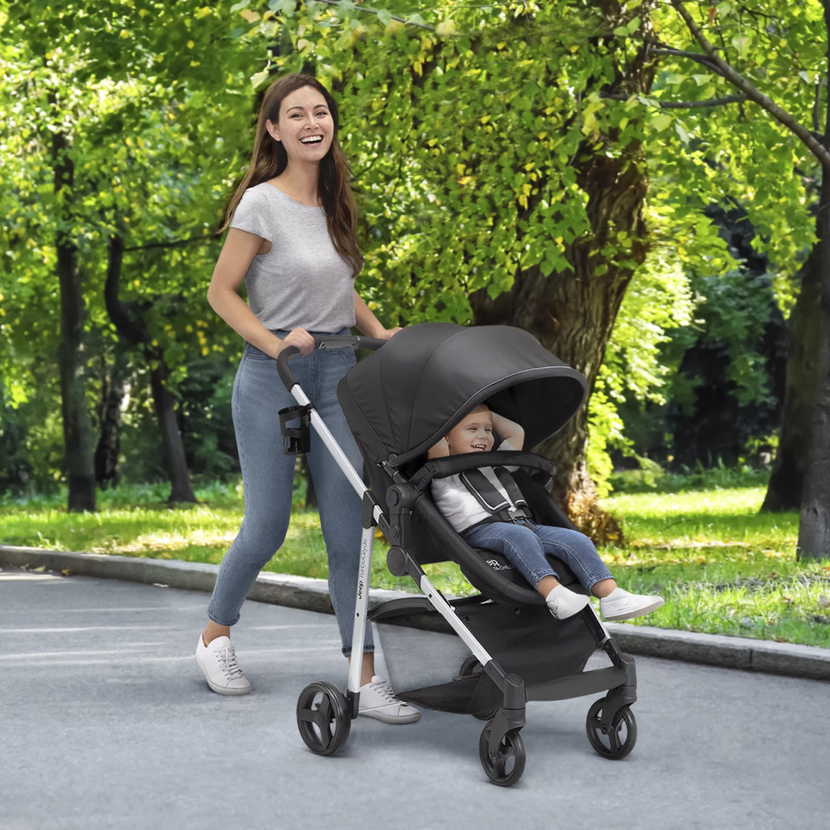 Black 3-in-1 Stroller F5122
