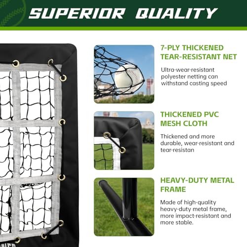 9 Hole Pitching Net with Strike Zone X485954