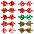 10 PCS Dog Bowtie Collar Plaid Patterned I82299