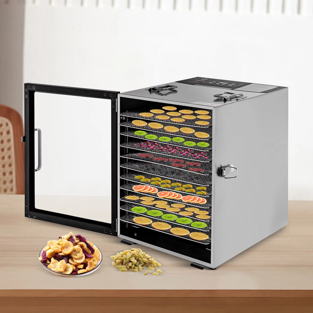 10 Trays Stainless Steel Electric Food Dehydrator F1277