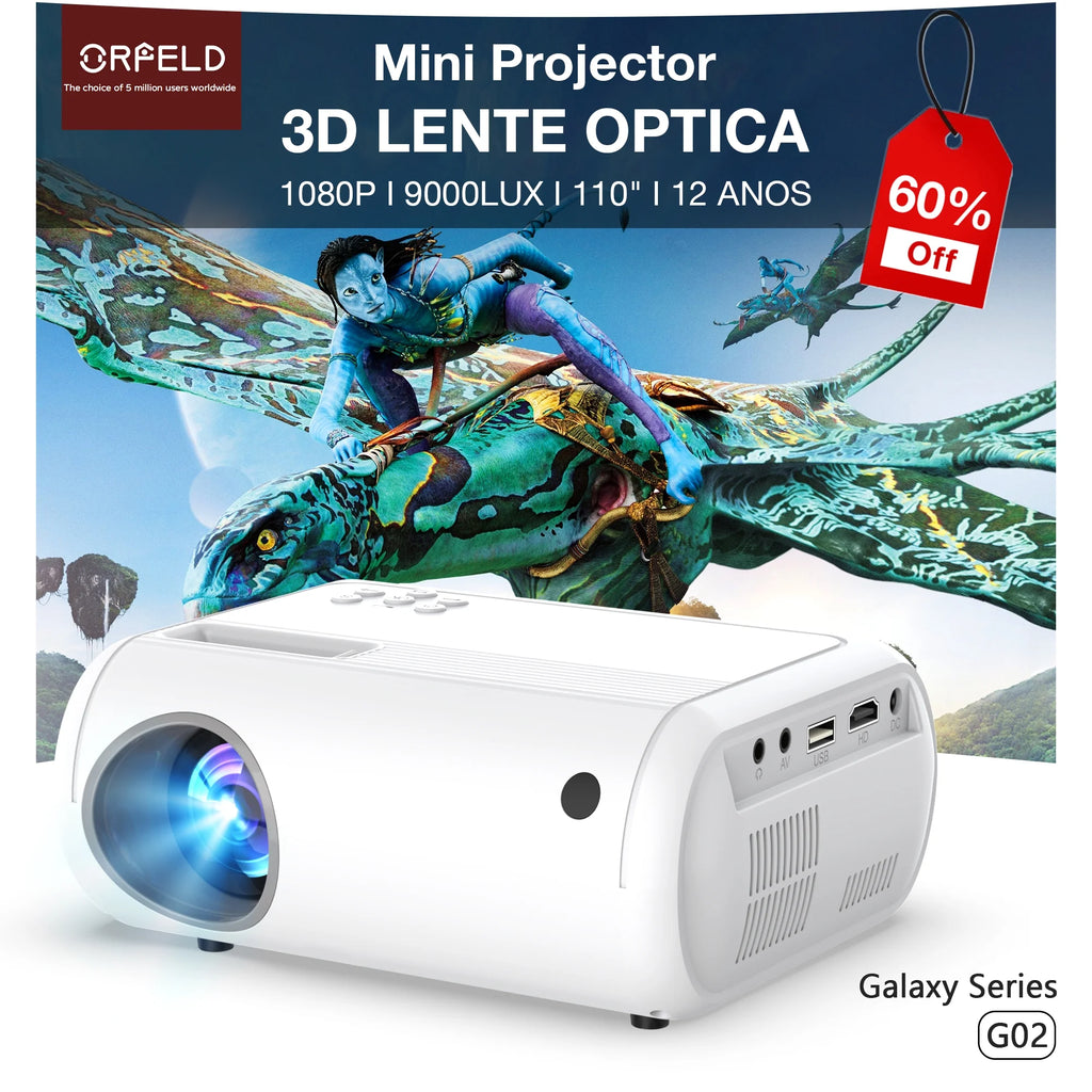1080P Full HD Mini Projector U90142