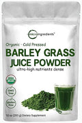 Organic Barley Grass Juice Powder, 10 Ounce, Cold Pressed, Vegan Y64715