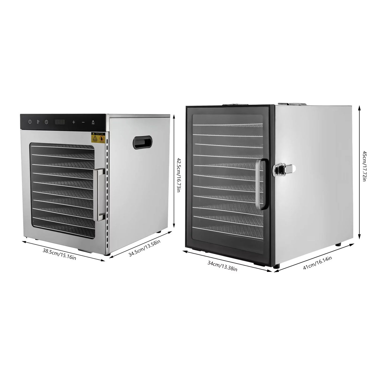10 Trays Stainless Steel Electric Food Dehydrator F1277