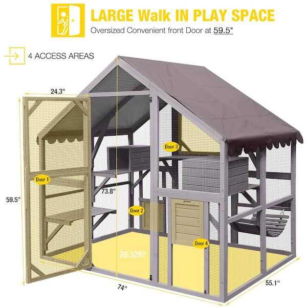 Outdoor Cat Run L1052