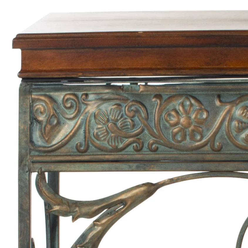 Brown Traditional Console End Table W478