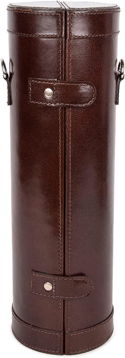 Genuine Leather Single Bottle Wine Carrier I6737