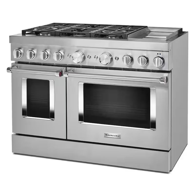 6.3 cu. ft. Smart Double Oven Dual Fuel Range with True Convection in Stainless Steel U818206