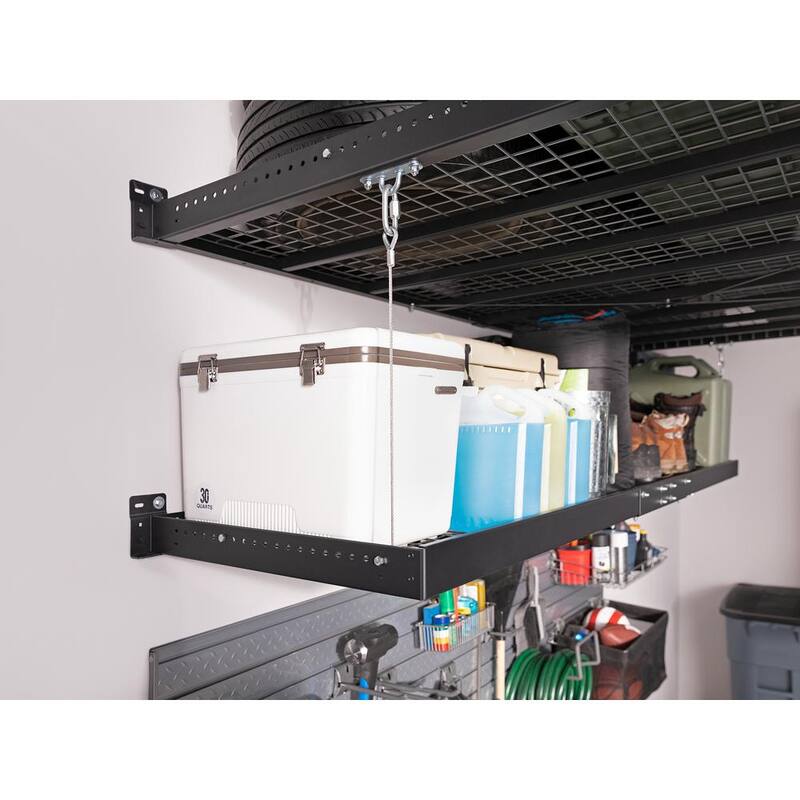 24 in. x 96 in. Steel Garage Wall Shelving in White V5094
