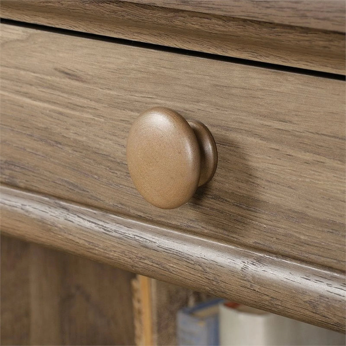 Engineered Wood Computer Desk in Salt Oak P43003