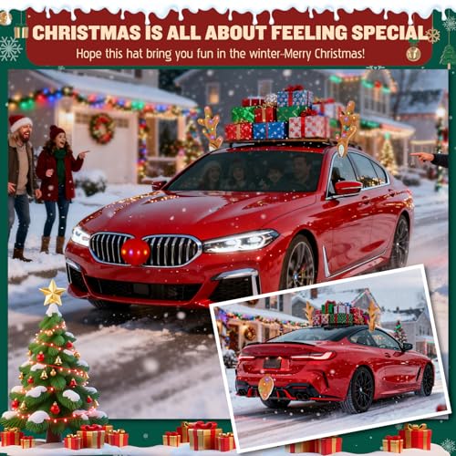 17 Inch LED Reindeer Antlers Car Decoration T9355