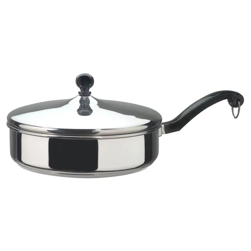2.75 Quart Stainless Steel Saute Pan with Lid T472