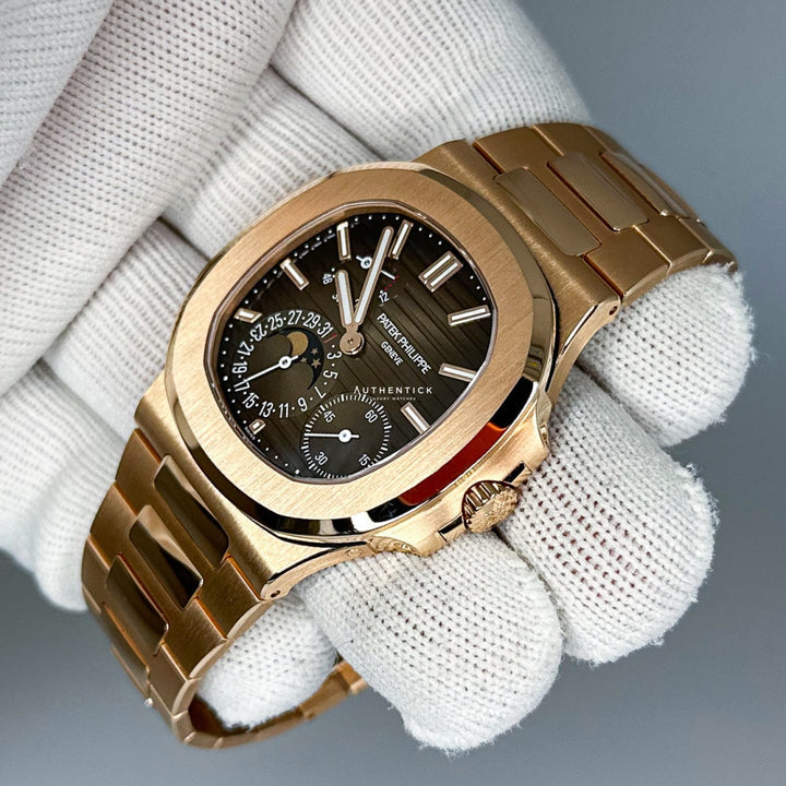 Rose Gold Moon Phase 40mm Watch X152