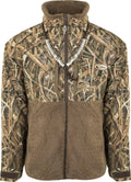 Mossy Oak Shadow Grass Blades XX-Large Full Zip Fleece Jacket B61709