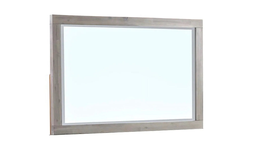 Gray Rectangular Dresser or Hanging Mirror C6866