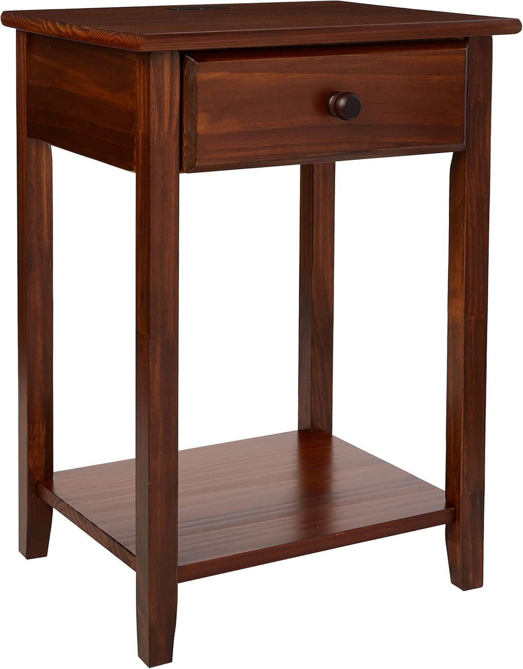 Espresso Nightstand with USB Ports L646366