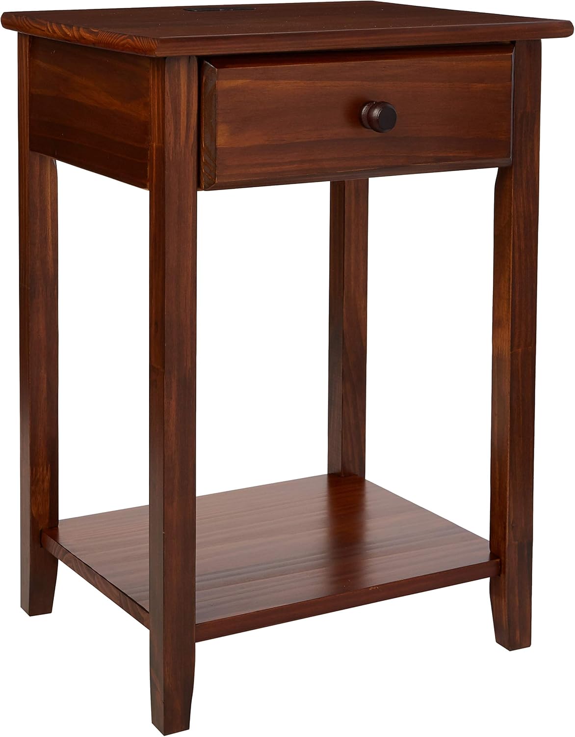 Espresso Nightstand with USB Ports L646366