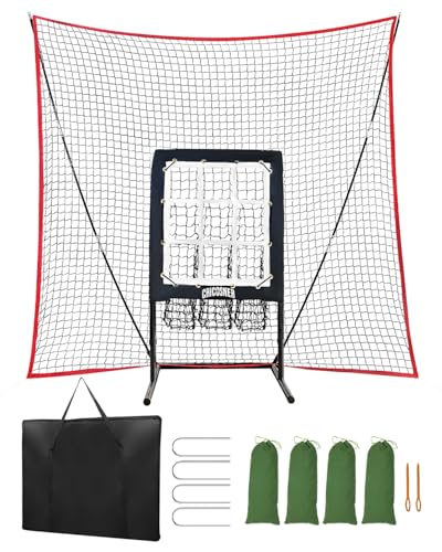 9 Hole Pitching Net with Strike Zone X485954