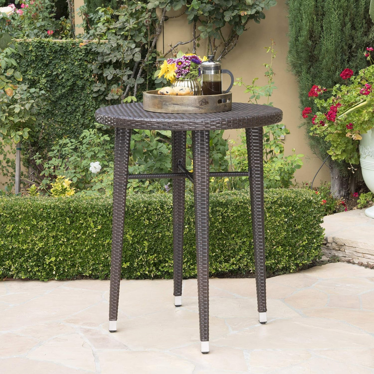 Round Wicker Bar Table R74437