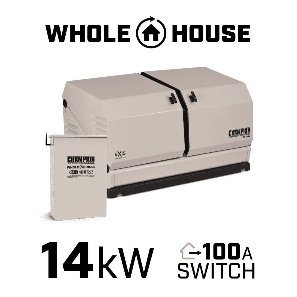 14Kw Home Standby Generator with 100 Amp Automatic Transfer Switch X614877