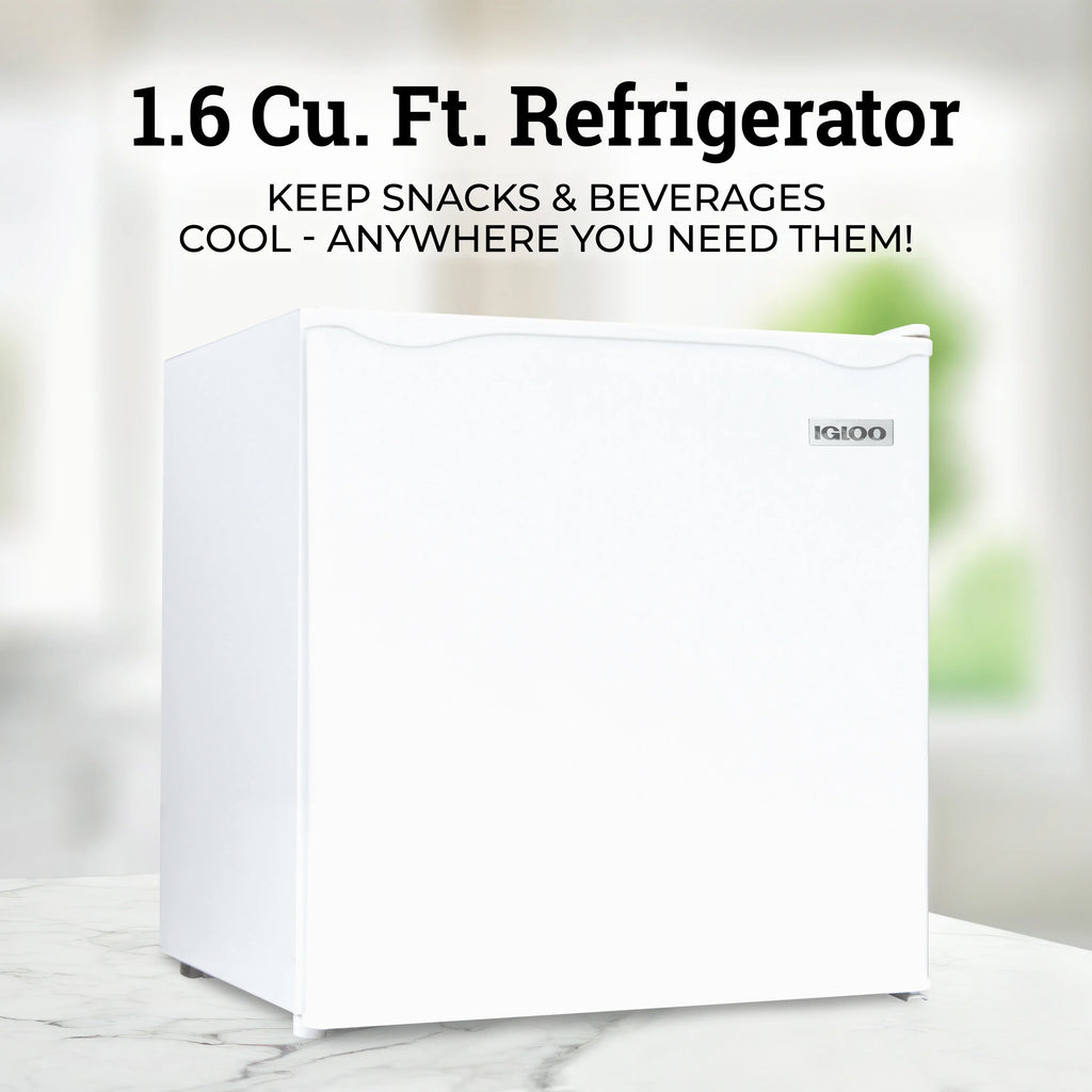 White 1.6 Cu.Ft. Refrigerator With Freezer J802924