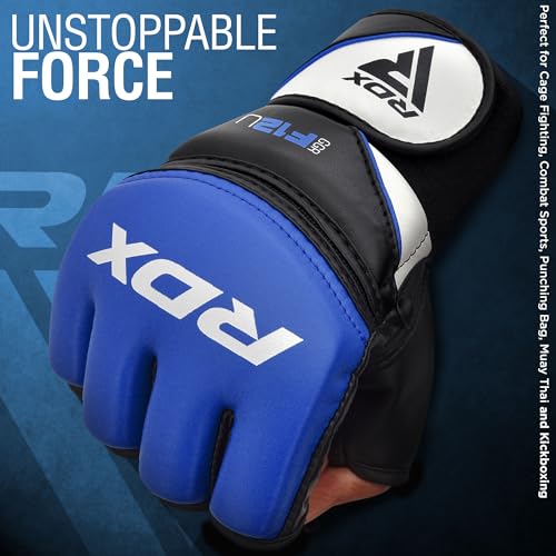 MMA Gloves Half Finger Adjustable Maya Hide Leather E501941