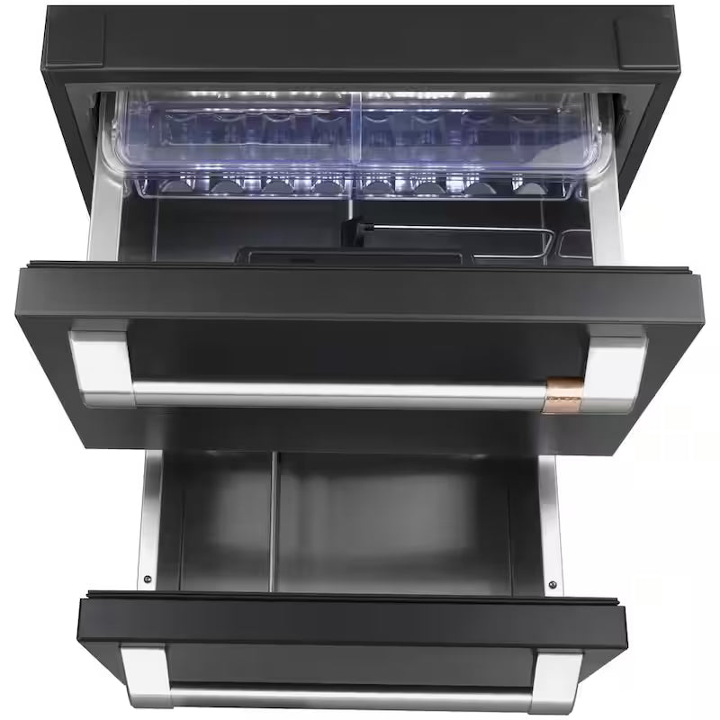 5.7 cu. ft. Matte Black Undercounter Dual-Drawer Refrigerator W22482