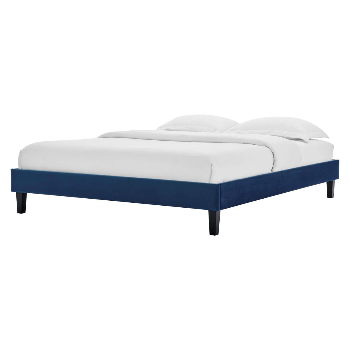 Full Size Velvet Platform Bed Frame G281221