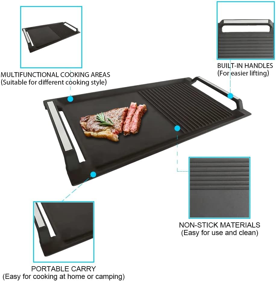 Cast Iron Griddle Pan with 2 Handles L822770