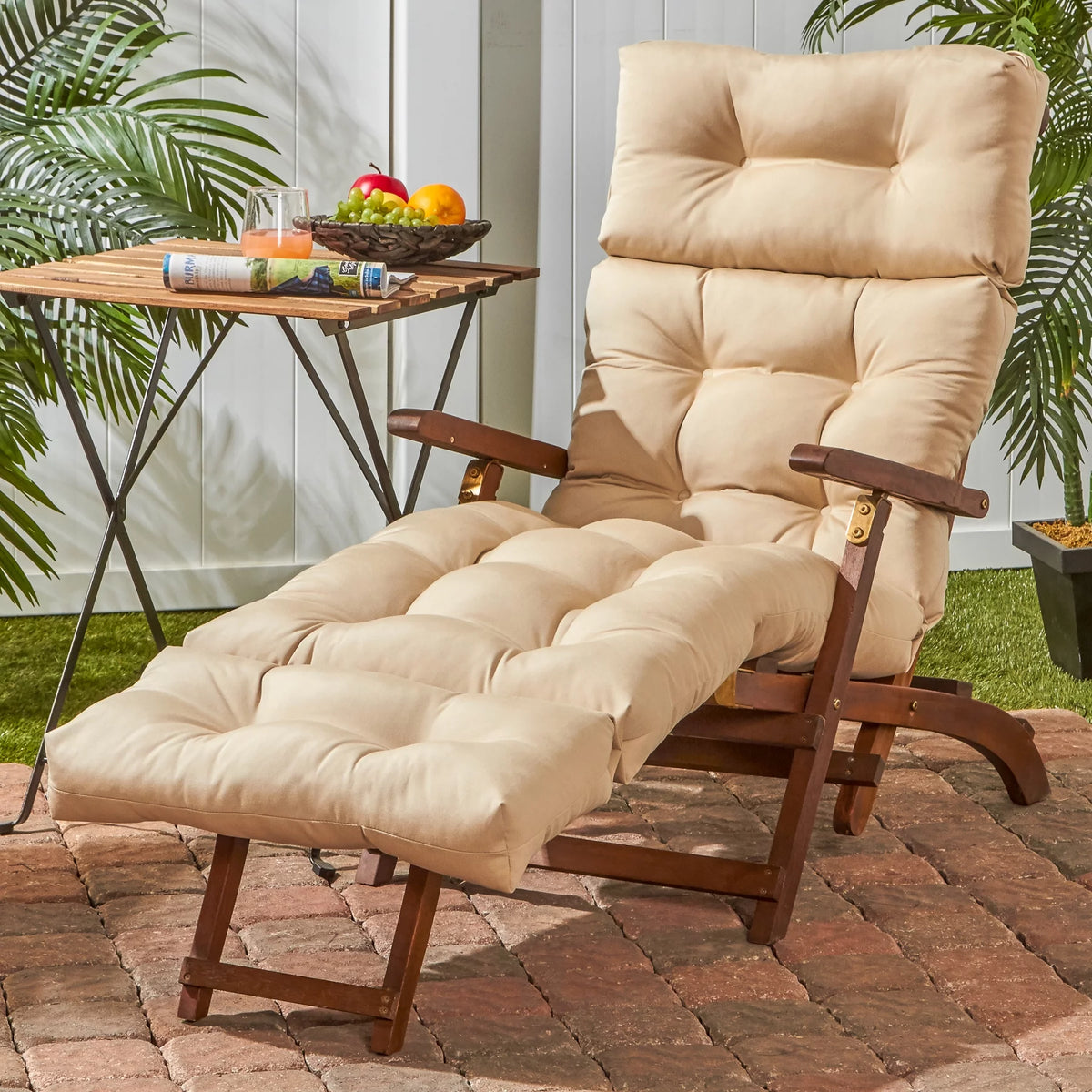 Stone Outdoor Chaise Lounge Chair Cushion Z9079