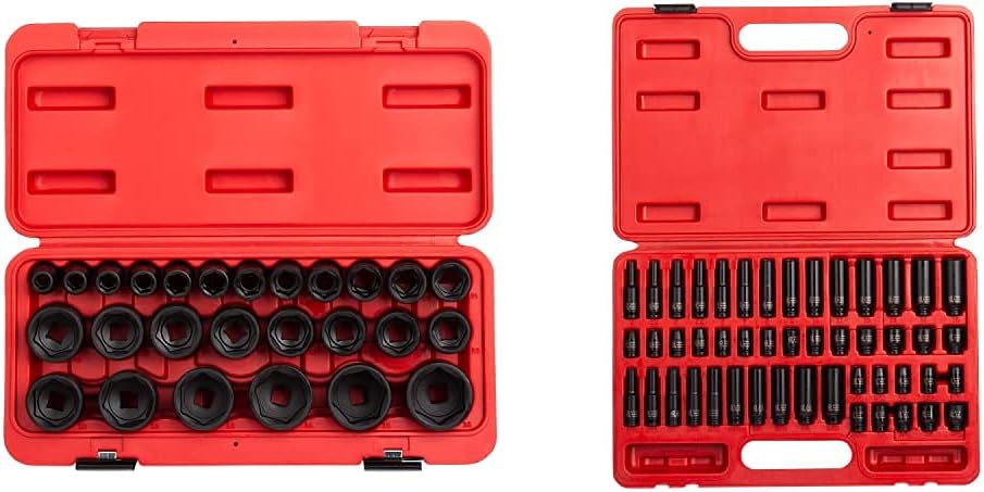 1/2 Inch Drive 26-Piece Metric Impact Socket Set O28578