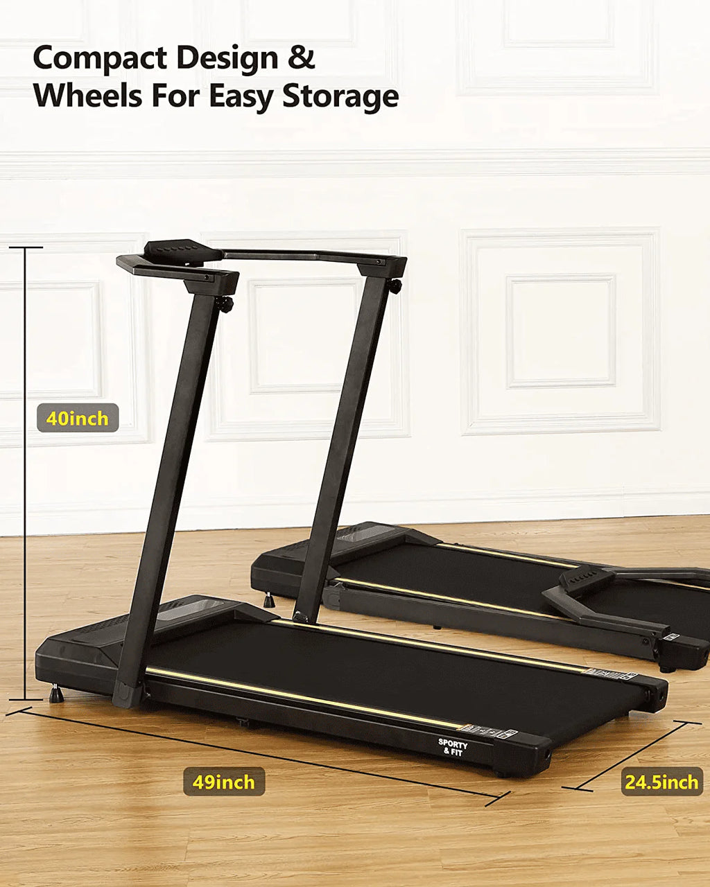 2.25HP Folding Treadmill with Remote Control T39910