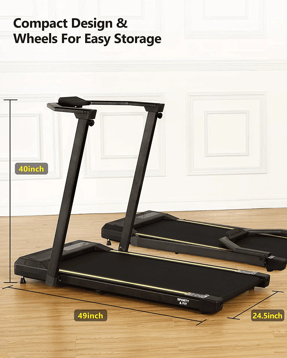 2.25HP Folding Treadmill with Remote Control T39910