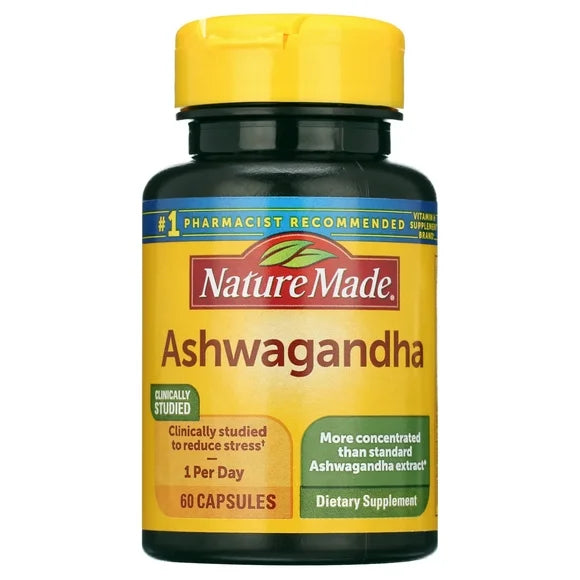 Ashwagandha Capsules 125mg Dietary Supplement 60 Count Z2884