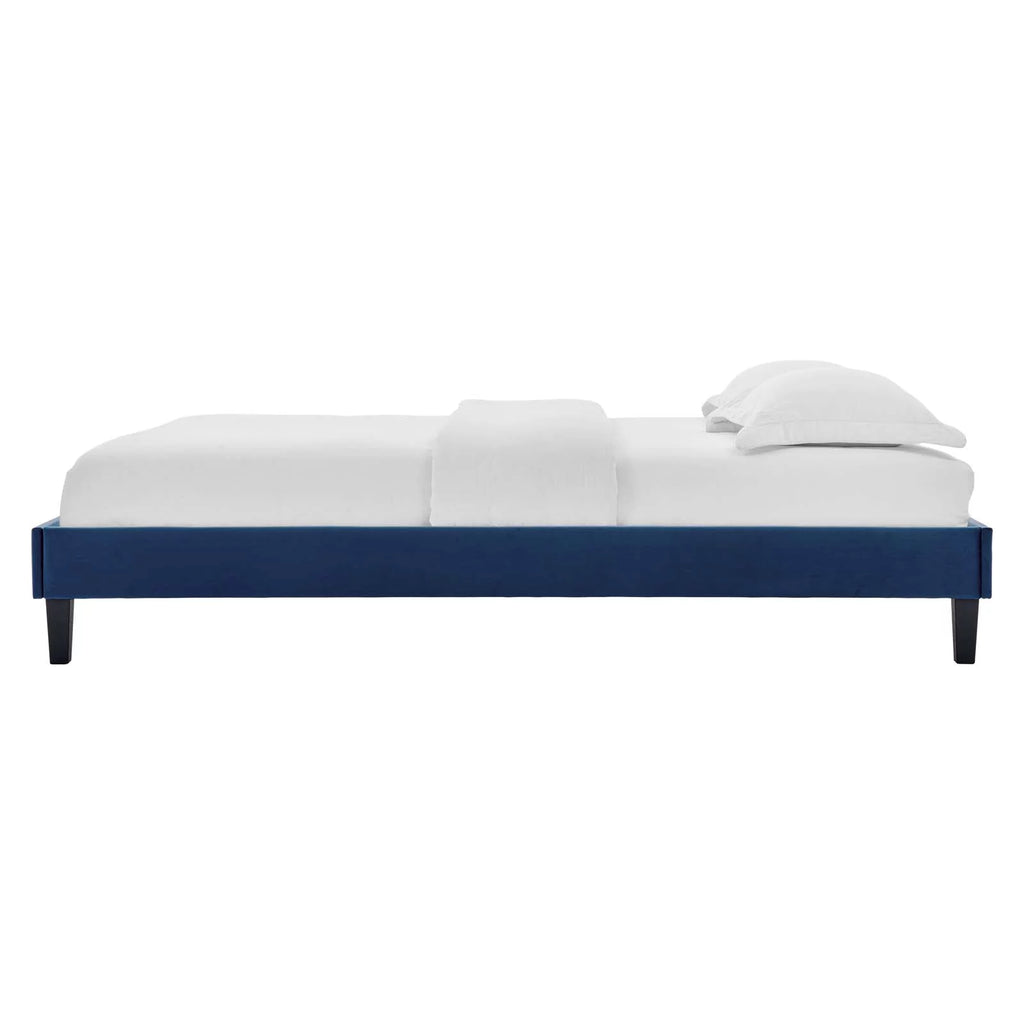 Full Size Velvet Platform Bed Frame G281221