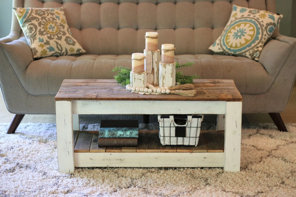 White Combo Coffee Table N86196