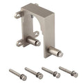 Sliding Door Hardware Bypass Bracket Satin Nickel I627