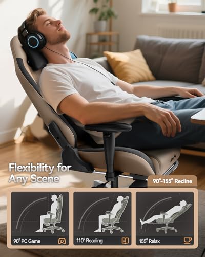 Purple PU Leather Gaming Chair with Footrest S40787