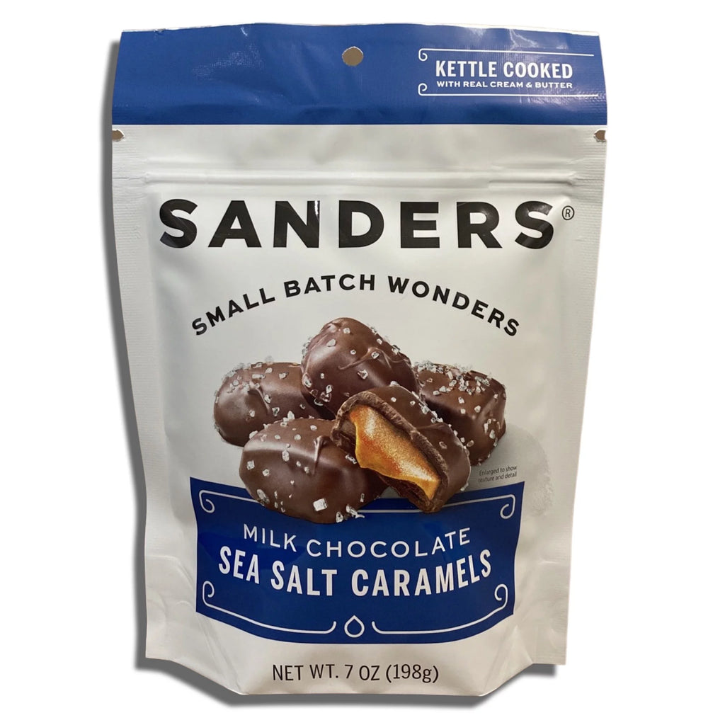 Milk Chocolate Sea Salt Caramels 7 Ounce Bag Value Pack of 2 G178315
