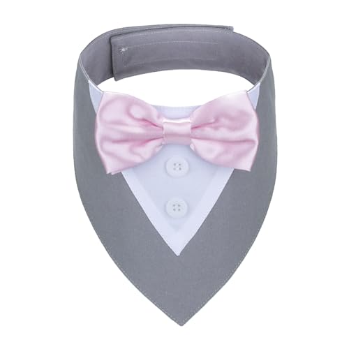 Red Plaid Dog Christmas Collar with Bowtie O83911