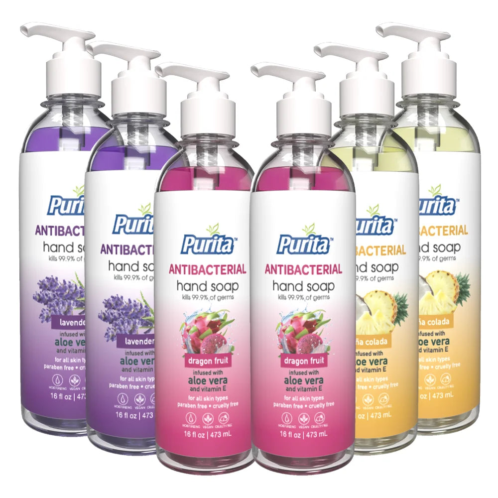 Antibacterial Hand Soap Variety-Pack of 6 L8429