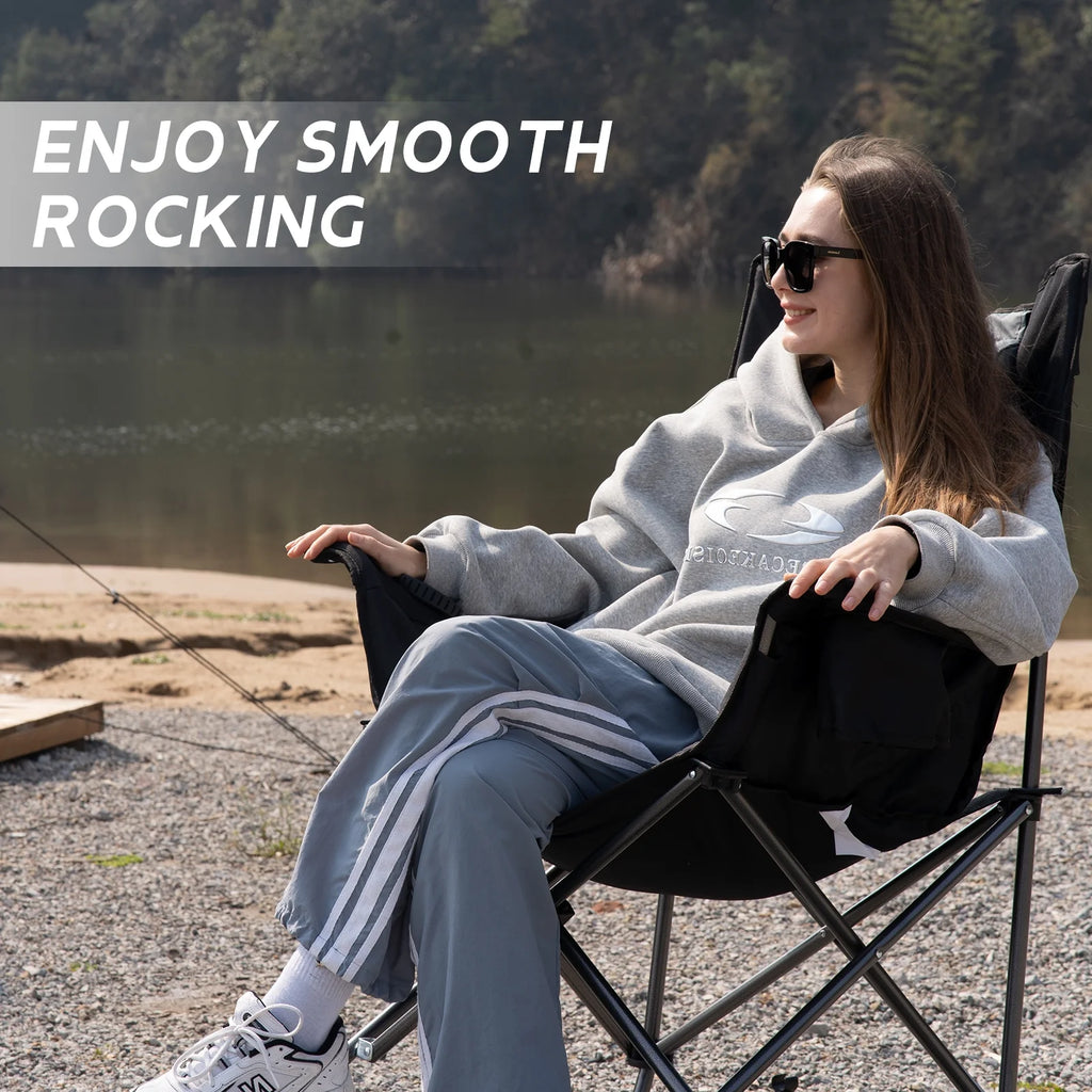 Folding Rocking Camping Chair with Carry Bag A9407