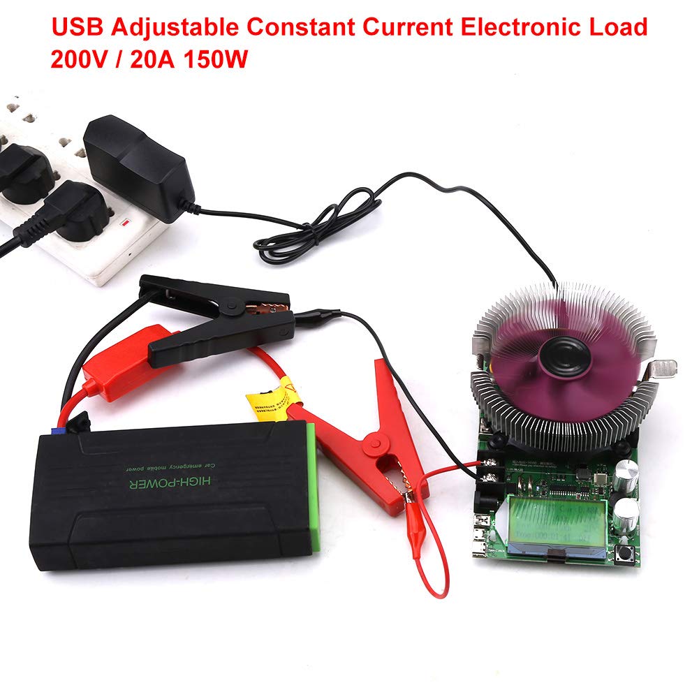 150W 200V 20A Adjustable Electronic Load Tester Pack of 2 M417777