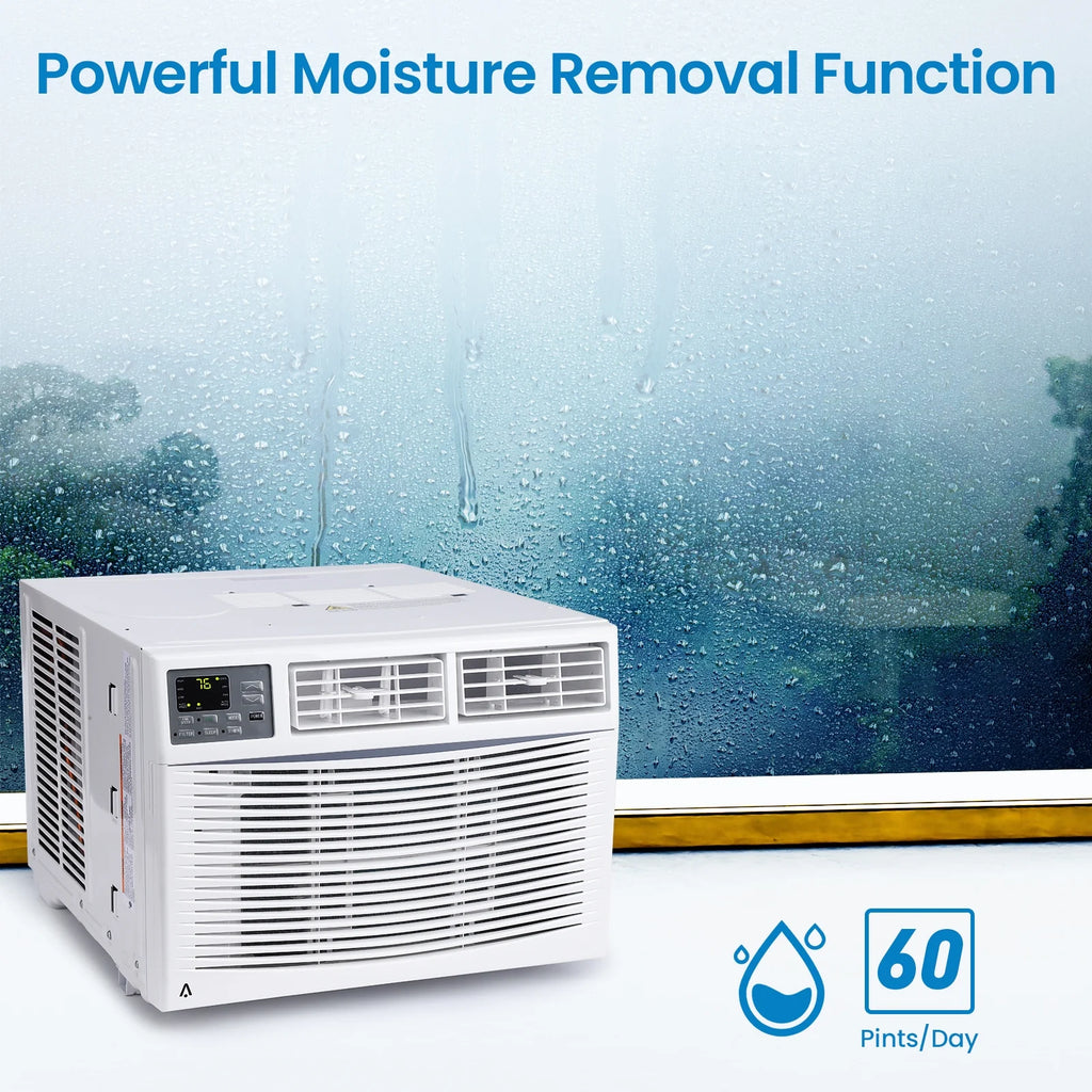 6000 BTU White Window Air Conditioner with Remote U643