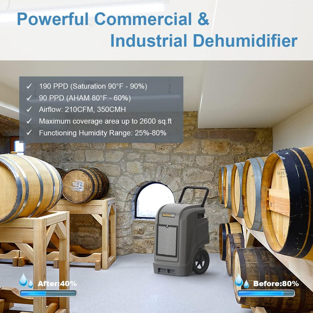 190 PPD Commercial and Industrial Dehumidifier with Pump L630980