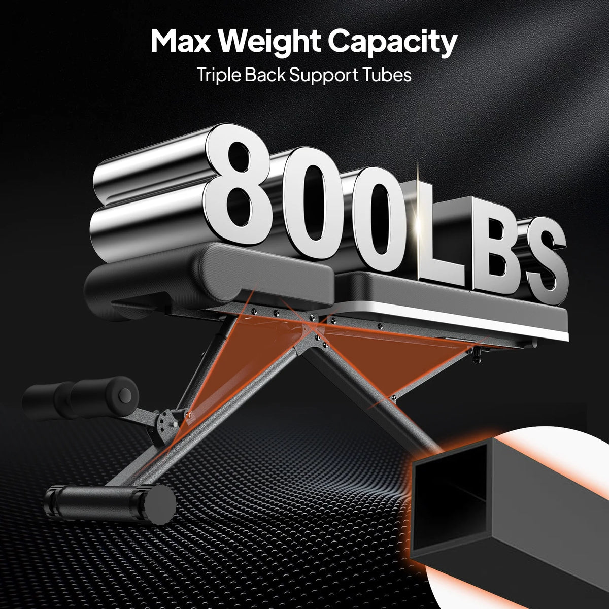 Foldable Adjustable Weight Bench P723